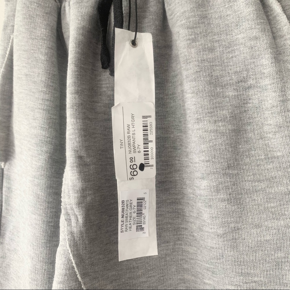 Nununu Raw Sweatpants Heather Grey - Picture 6 of 8